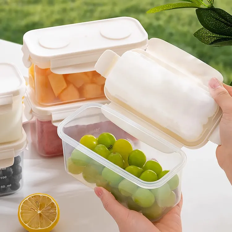 夏季水果便当盒便携外出保鲜盒带冰盒小学生保冷户外移动冰箱盒子