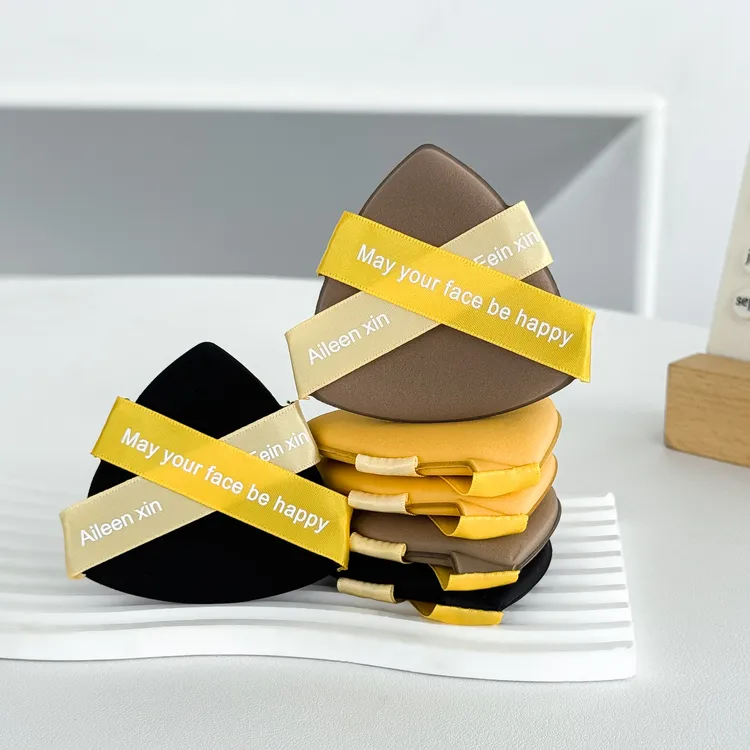 双丝带粉扑亲肤不吃粉服帖气垫bb粉扑粉底液专用干湿两用双面粉扑