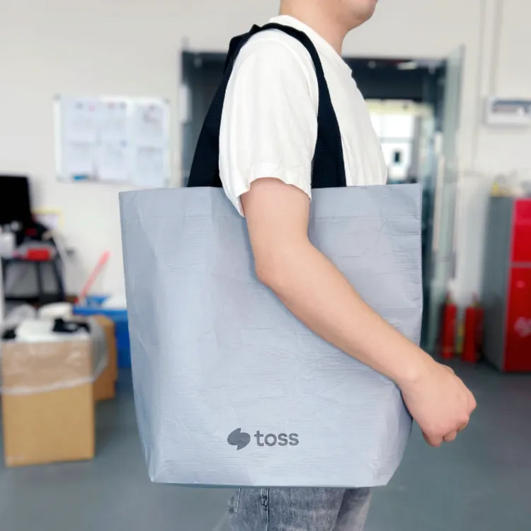 2个装！ins风丽新布防水百搭托特包单肩包大容量通勤袋韩版水泥灰