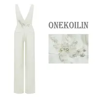 OneKoilin“香榭丽舍”二八定律显高重磅刺绣手工背带裤 XXLS