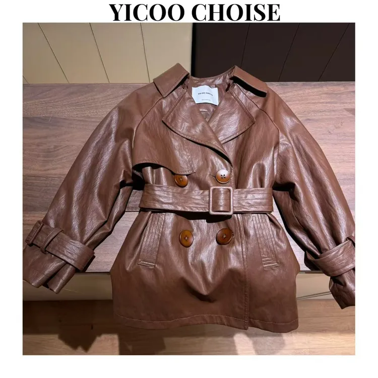 （专柜限定）YICOO【上流社会】亲子高端蛋白皮手工夹棉外套YC257288