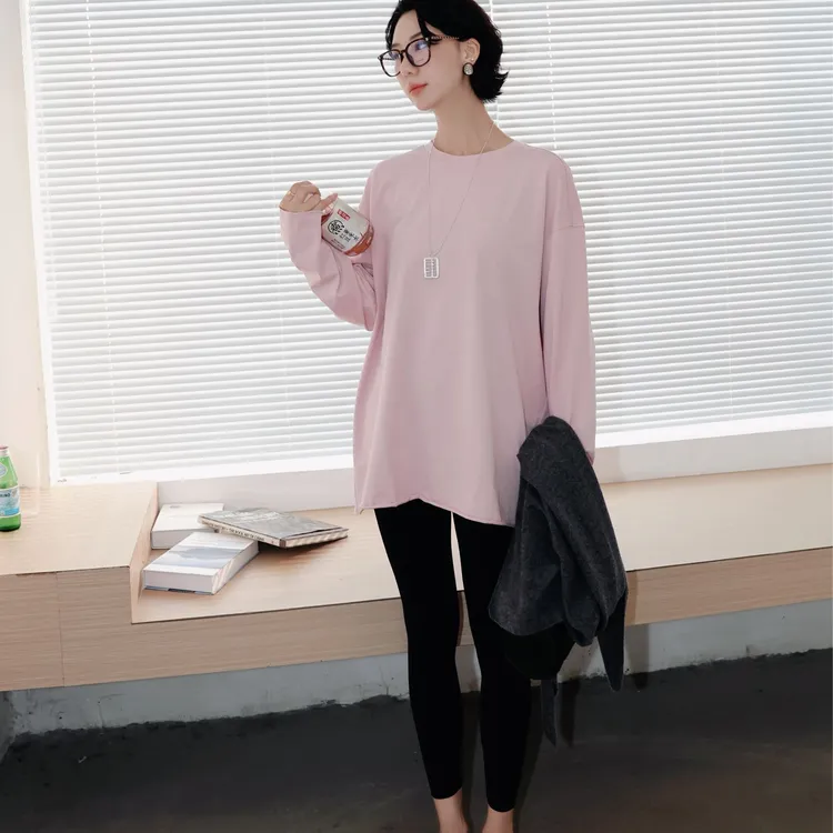 TT设计师【少女心事】极简风全棉显瘦百搭长袖卫衣TT191112