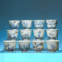 【见山烧】见山斗彩十二花神套组