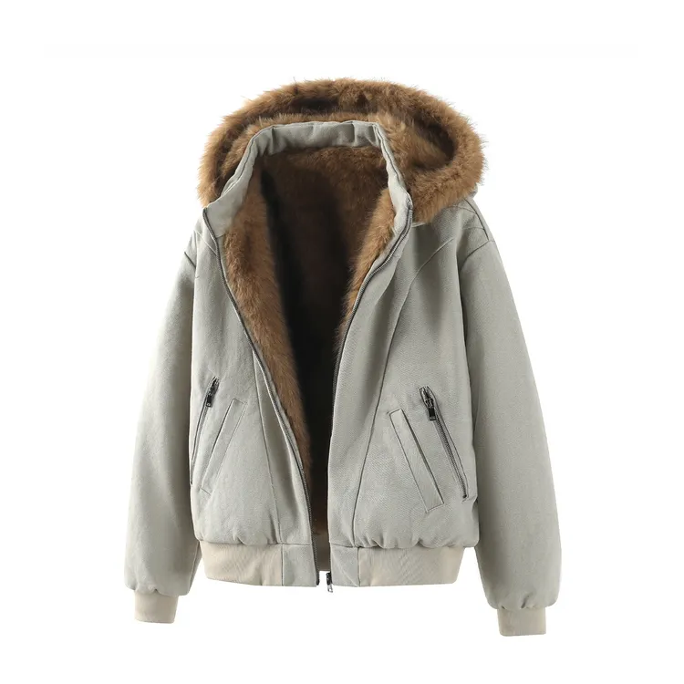 重磅军工帆布座山狮棉服可拆卸帽加厚座山雕解构夹克宽松冬季外套