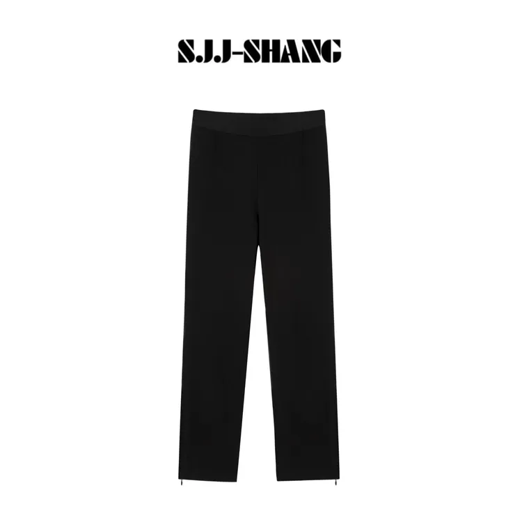 SJJ-SHANG【秀场纸皮裤】25ss新品哑光质感设计感舒适裤子q134404p