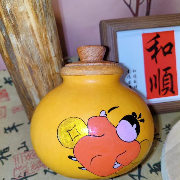 纯天然密封葫芦茶叶罐可爱实用的收纳好物