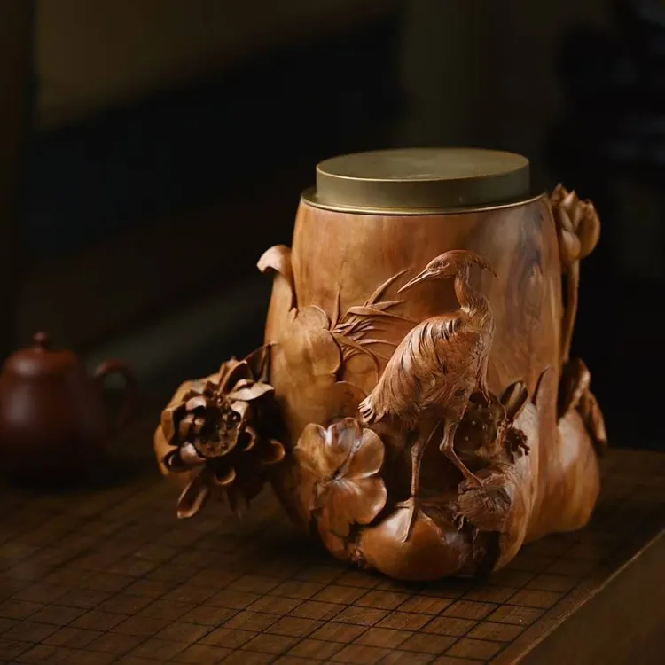 徐书建工作室-老山檀香茶叶罐