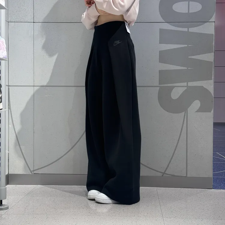 【滔搏联动】耐克女子户外显瘦阔腿跑步休闲运动长裤FV8053-010