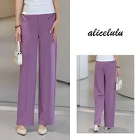 ALICE “通勤必选”休闲裤 弹力松紧 显瘦美腿线 S622229E