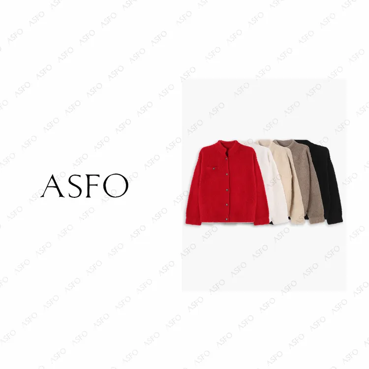 【AS毛巾圈】25新意式简约圈圈毛加厚毛衣开衫外套AS25DKS04533