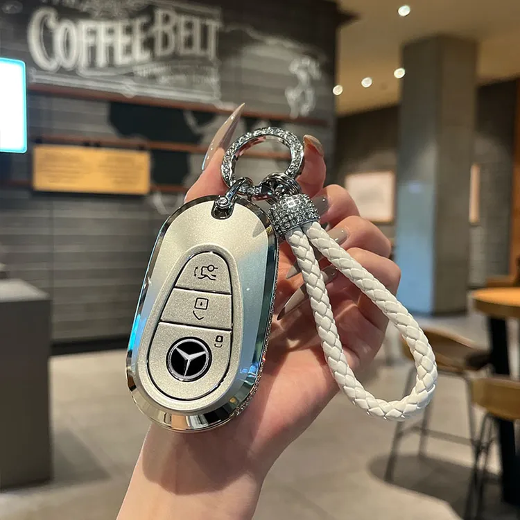 适用25款奔驰glc300l钥匙套新c260l女c200l壳扣s450包E300L车eqe