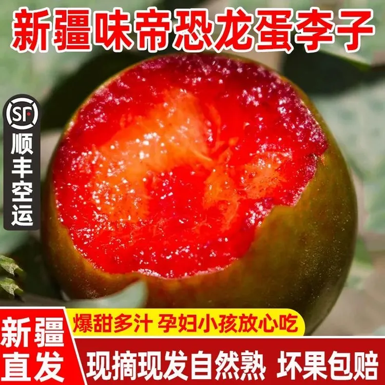 新疆阿克苏恐龙蛋味帝杏李子新鲜水果当季孕妇水果现摘现发