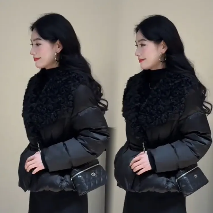 2025秋冬新款时尚显瘦气质网红高档洋气女高级百搭宽松大码棉服潮