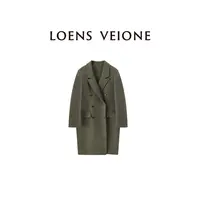 LOENS VEIONE/罗拉【鲲之梦境】100%绵羊毛赫本风大衣23CVDK0053N