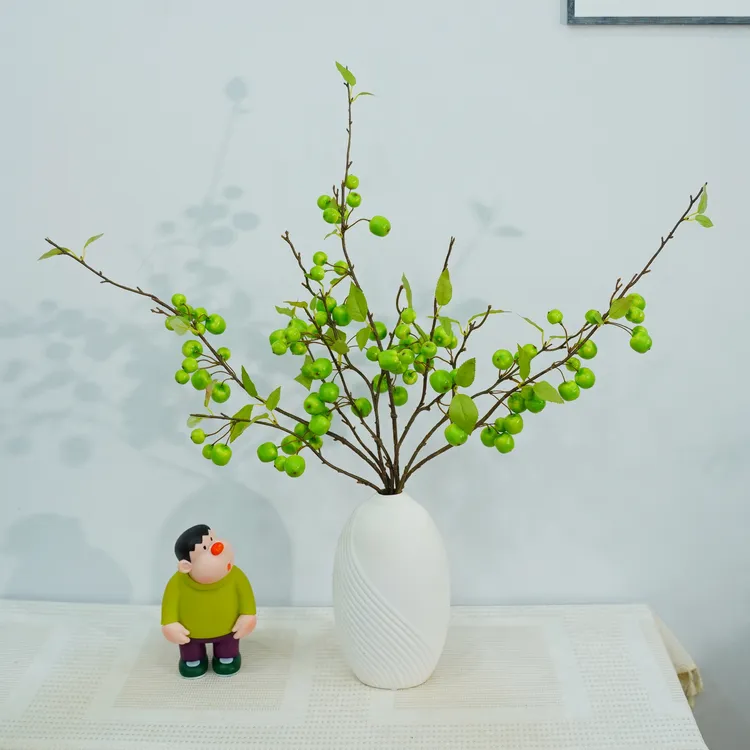 高品质小苹果清新中式家居装饰仿真苹果电视柜玄关摆放工艺绿色