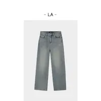 LA 四面弹 重工水洗复古蓝 直筒牛仔裤 25564 