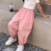 儿童2025夏季新款时尚速干运动休闲九分休闲裤B0650