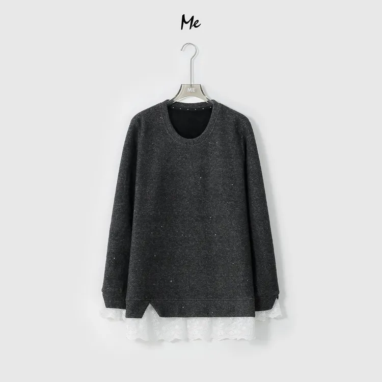 ME【天王星（加绒）】加绒糯叽叽满天星亲肤保暖显瘦百搭卫衣MESA5507