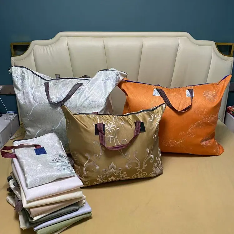 全花加厚收纳袋打包行李搬家袋子被子衣服储物袋防潮防尘布收纳袋