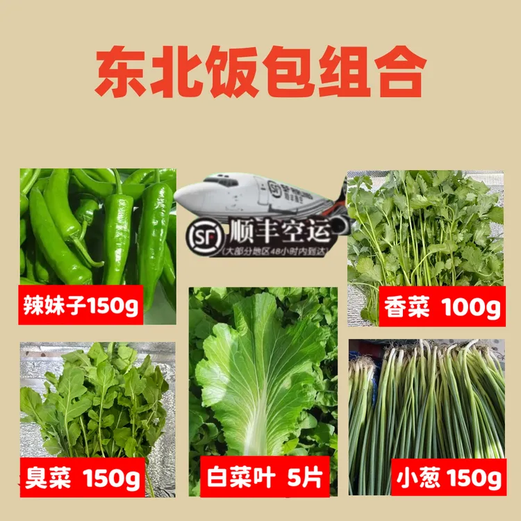 东北蘸酱菜饭包组合5种菜.顺丰空运包邮