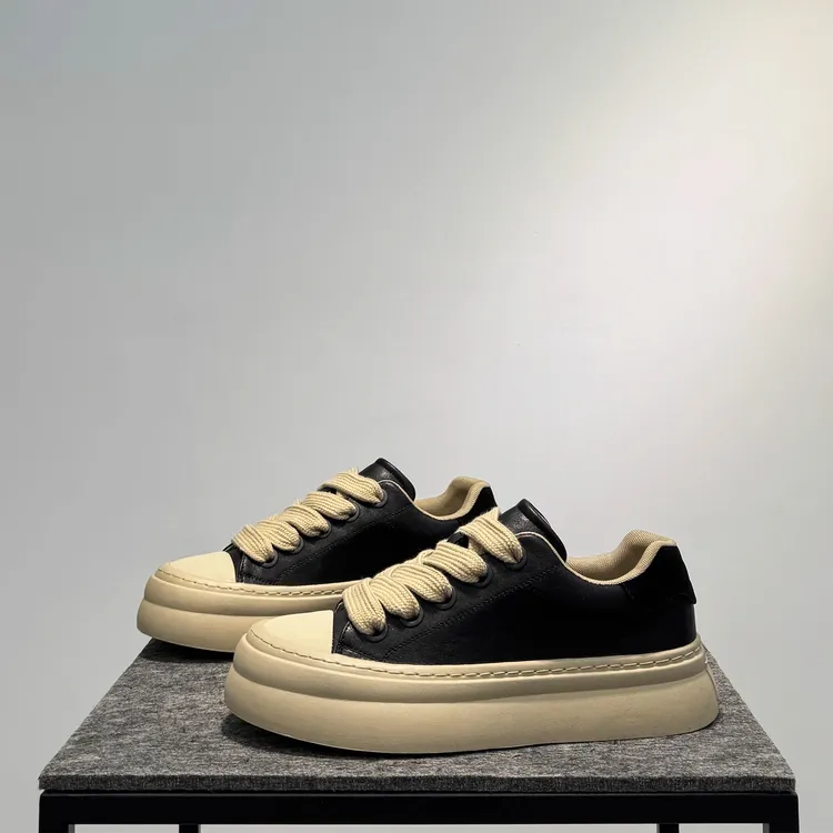 鞋子男百搭潮鞋新款软底面包鞋韩版潮系带低帮鞋男士运动休闲板鞋