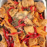 河南卤鸡鸡头即食五香特麻特辣熟食麻辣半熟下酒菜虎皮加热即食