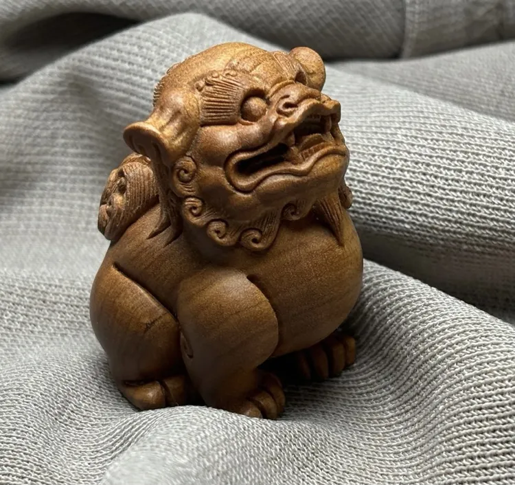 貔貅横纹黑肉百年老料正宗印度迈索尔老山檀香