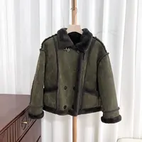高级感宽松机车羊绒衫外套 J577