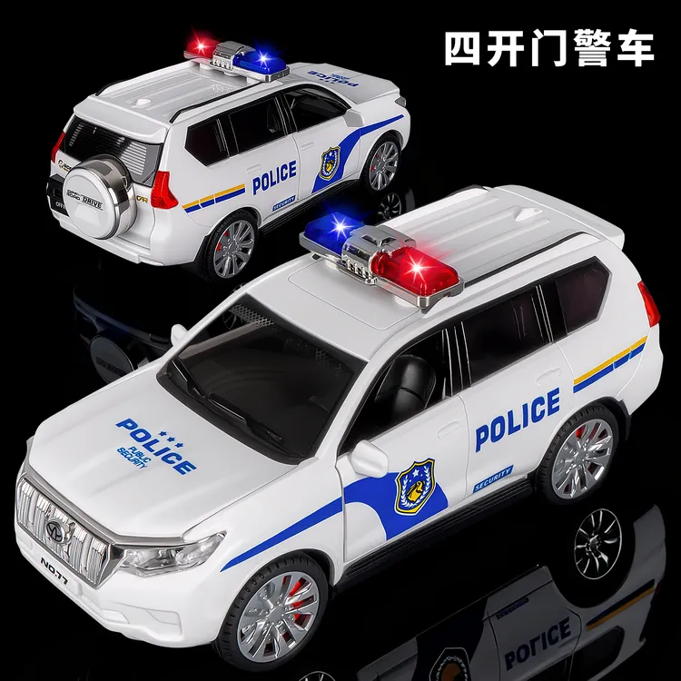 车模男孩2025新款仿真收藏小汽车模型摆件越野警车3-6儿童玩具车