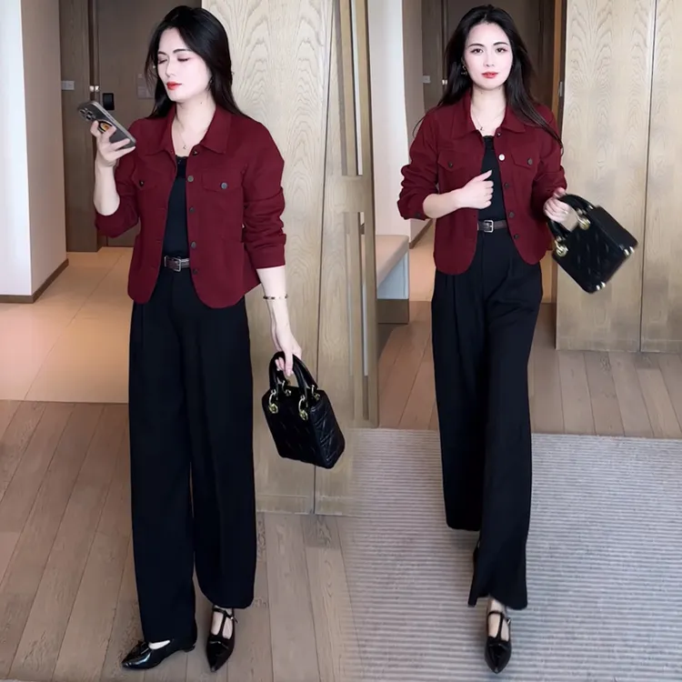 时尚牛仔外套女2025春秋新款小个子显瘦减龄气质百搭短款长袖夹克