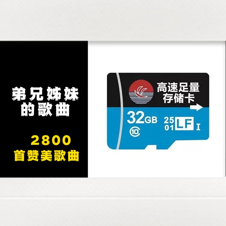 弟兄姊妹的歌曲32G内存卡高速原装
