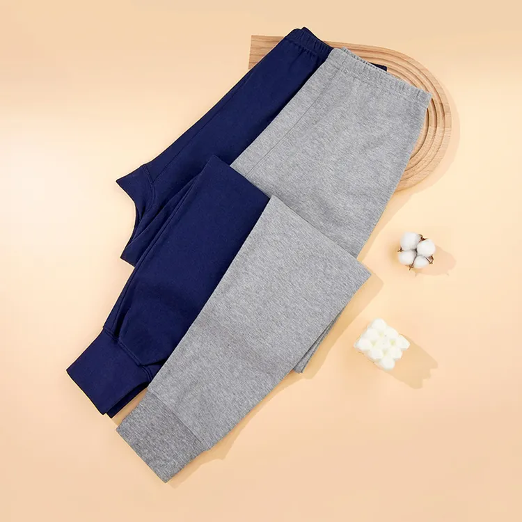 棉柔弹舒适束脚保暖男女款保暖秋裤秋冬打底