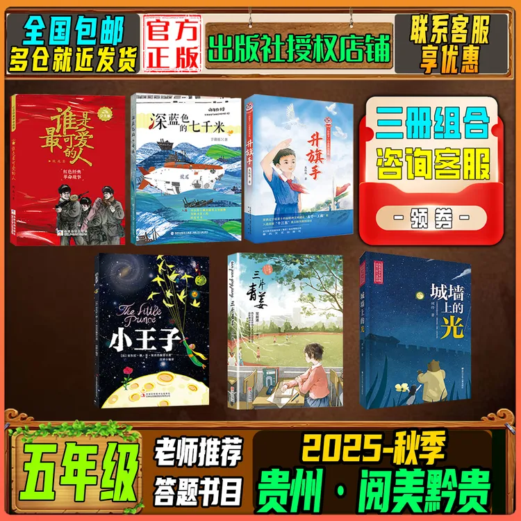 2025秋季贵州阅美黔贵五年级阅读推荐小王子三片青姜城墙上的光