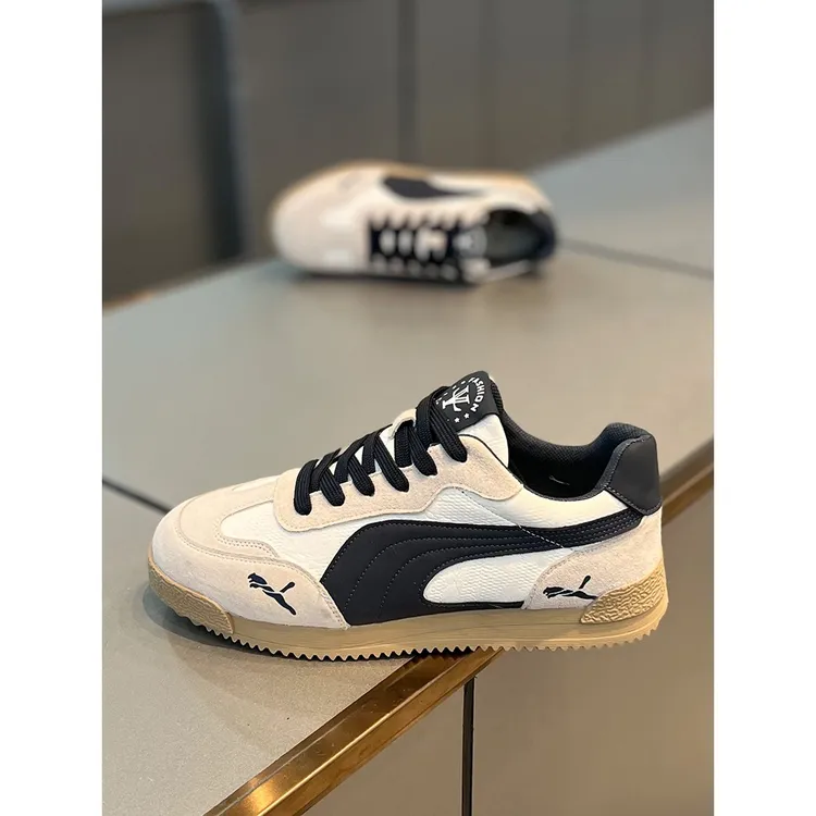 【香港DQVO&Shoes官方正品】款时尚潮流休闲板鞋皮布拼接轻便阿甘鞋
