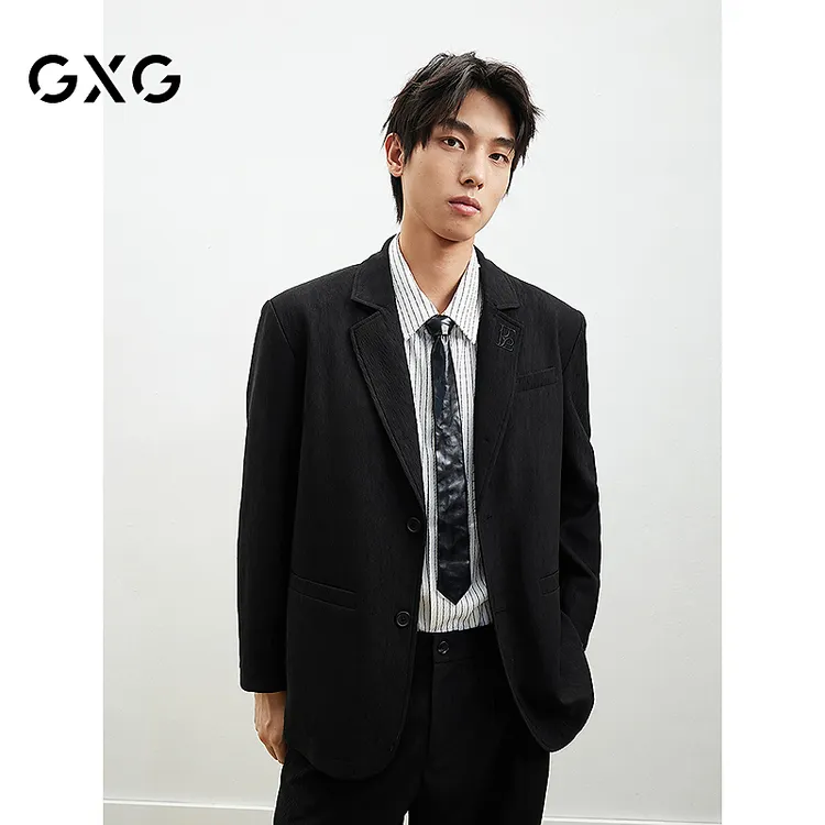 【新品】GXG男装 水波纹休闲西装外套2025年春季新品男 #G25D011003