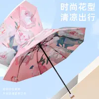 【明总专属】复古油画高颜值女花伞轻奢黑胶防晒高级感遮阳雨伞