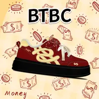 BTBC【个人品牌！厚底钱多多！来啦！原创休闲运动板鞋！德训鞋！】