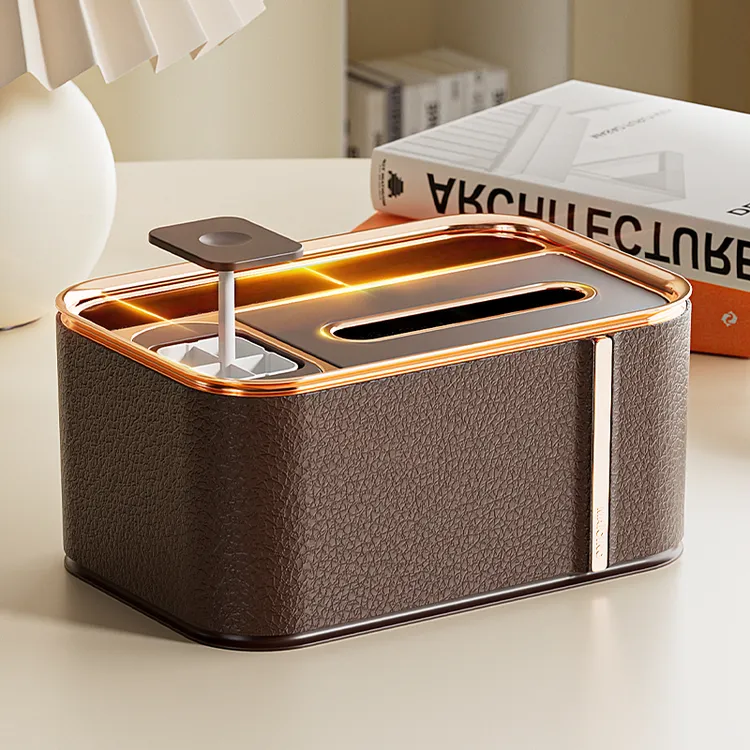 纸巾盒高档轻奢客厅茶几高级感多功能桌面遥控器牙签收纳盒抽纸盒
