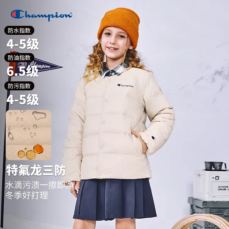 Champion冠军儿童2025冬三防蓄热保暖轻薄抗菌羽绒服25FW-YR689