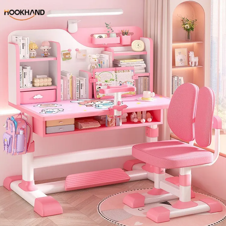 儿童学习桌家用小学生写字作业书桌简约小孩课桌椅可升降桌子套装