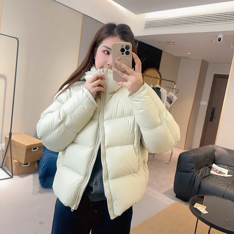 【小雪人】高级感90白鸭绒泡芙羽绒服冬季加厚连帽保暖 YC25111213