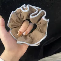 新韩系东大门高级感蛮腰木耳边发圈