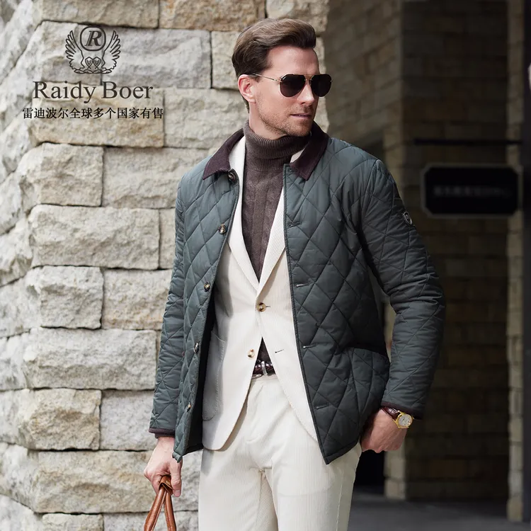 【巴恩风】雷迪波尔老钱风保暖棉服2025秋冬男士休闲棉衣外套男4514