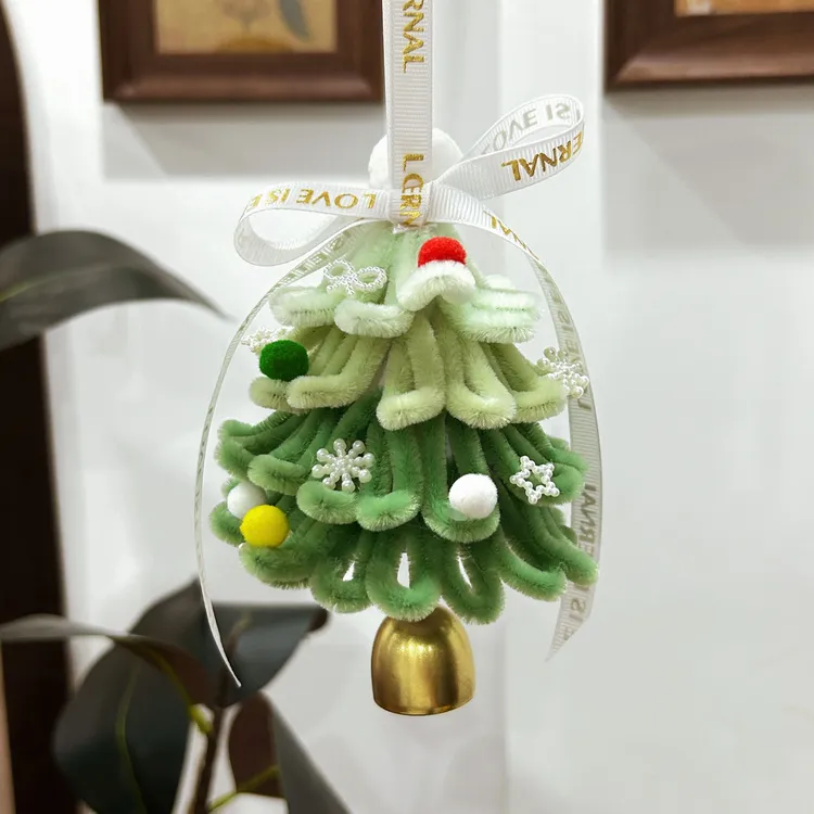 【喵喵】扭扭棒圣诞树挂件手工diy雪花圣诞树材料包驾车个人用品商品图