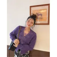 智英欧尼【V领针织毛衣女款爆款2025新款洋气冬季穿搭】