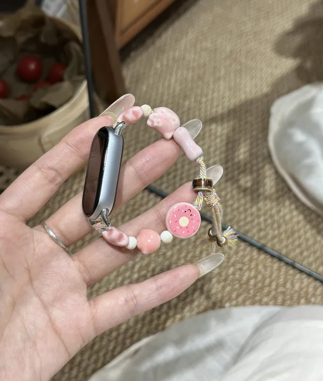 原创手作新中式陶瓷表带编织设计适用小米/iWatch/华为/红米表带