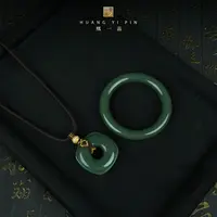 【凰一品】果冻底沙枣青手镯套装18k金