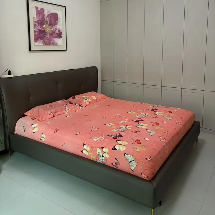 蝴蝶 天 丝棉四件套成品