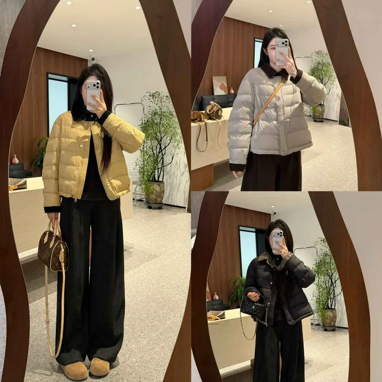 【宿慕SUMU】2025冬季新款90鸭绒羽绒服小个子休闲保暖外套DD-516