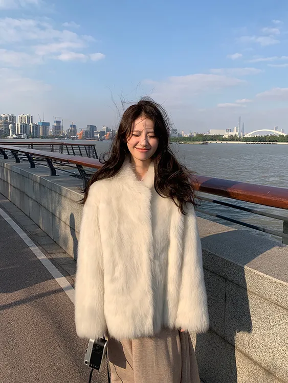 2025秋冬季新款托卡皮毛一体仿水貂毛外套女宽松年轻环保皮草大衣